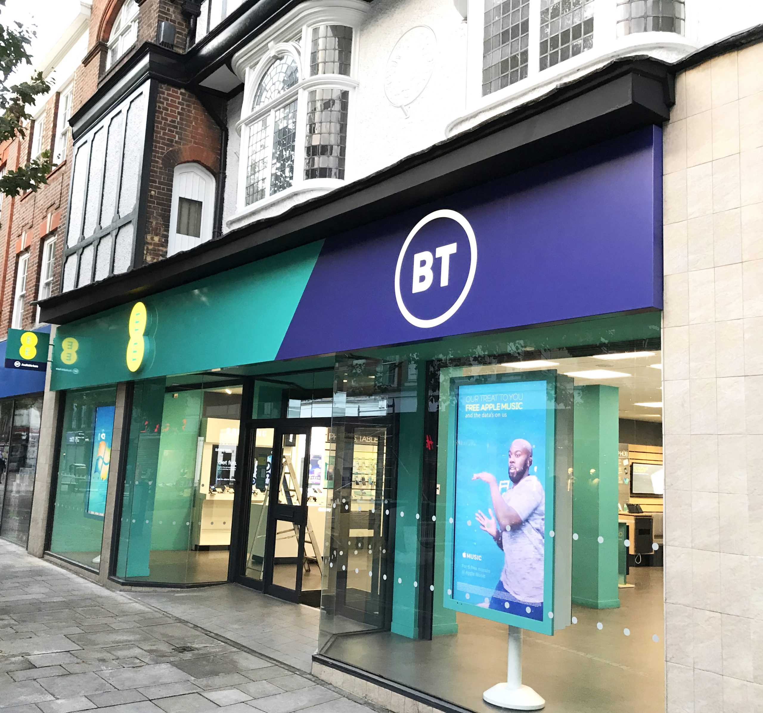 A BT shop.